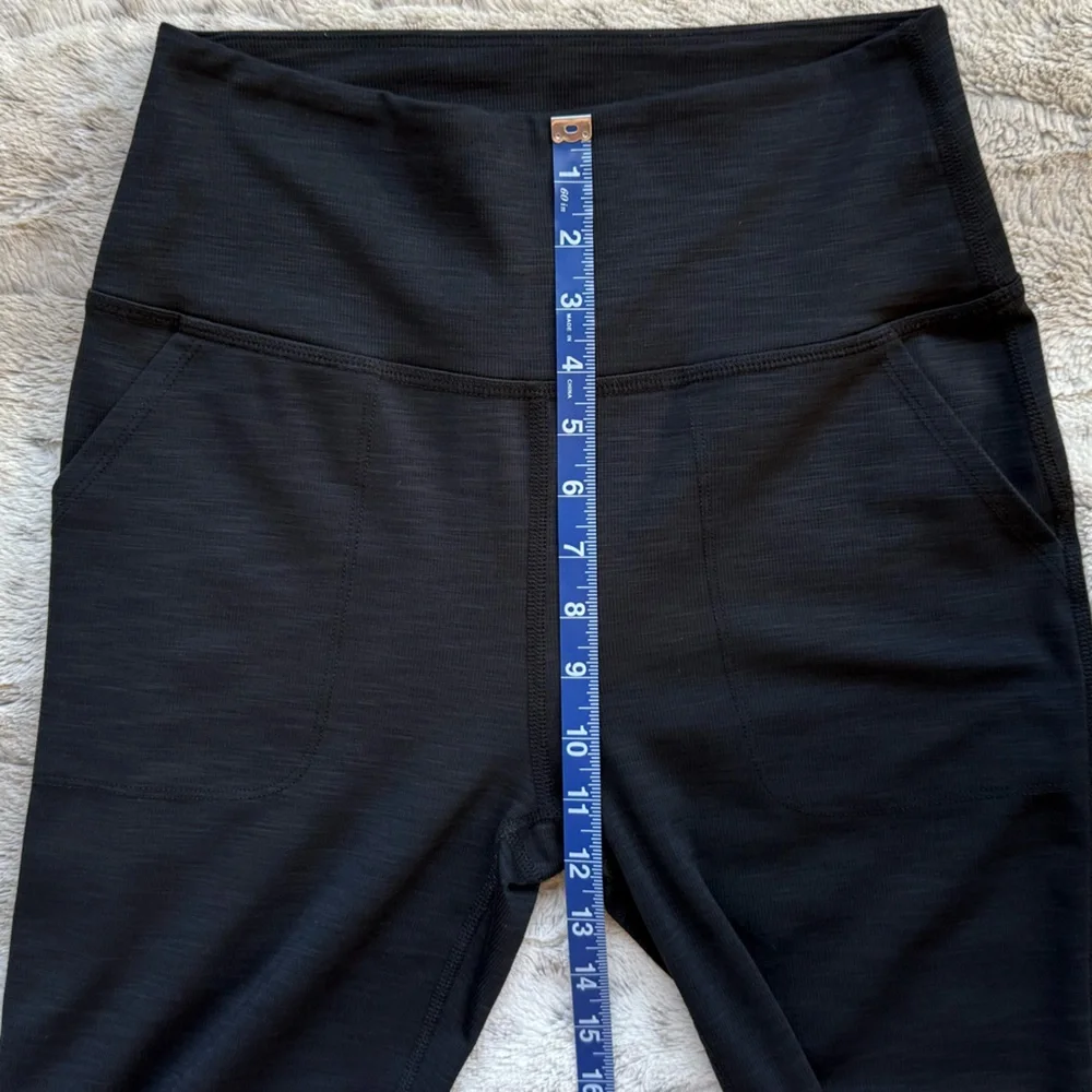 Beyond Yoga Women's Heather Rib All Day Flare Pants in Black Size L - Picture 10 of 16